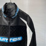 Jacket LeatherLouis Vuitton Leather Mix Biker - Image 5