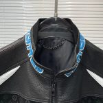 Jacket LeatherLouis Vuitton Leather Mix Biker - Image 6