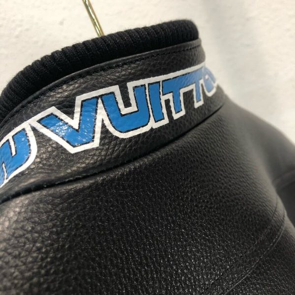Jacket LeatherLouis Vuitton Leather Mix Biker - Image 7