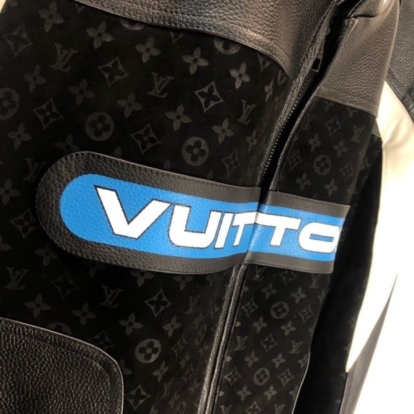 Jacket LeatherLouis Vuitton Leather Mix Biker - Image 8