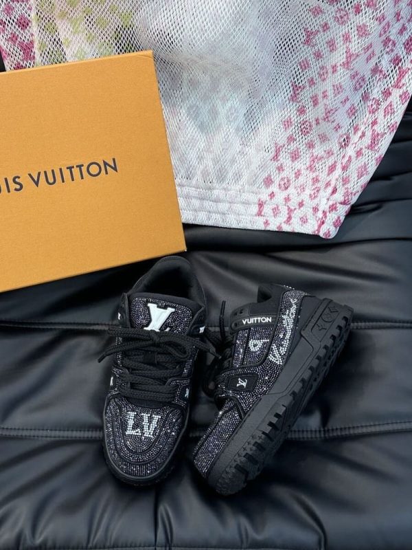 Louis Vuitton Black Crystal ‘LV Trainer Maxi’ - Image 3