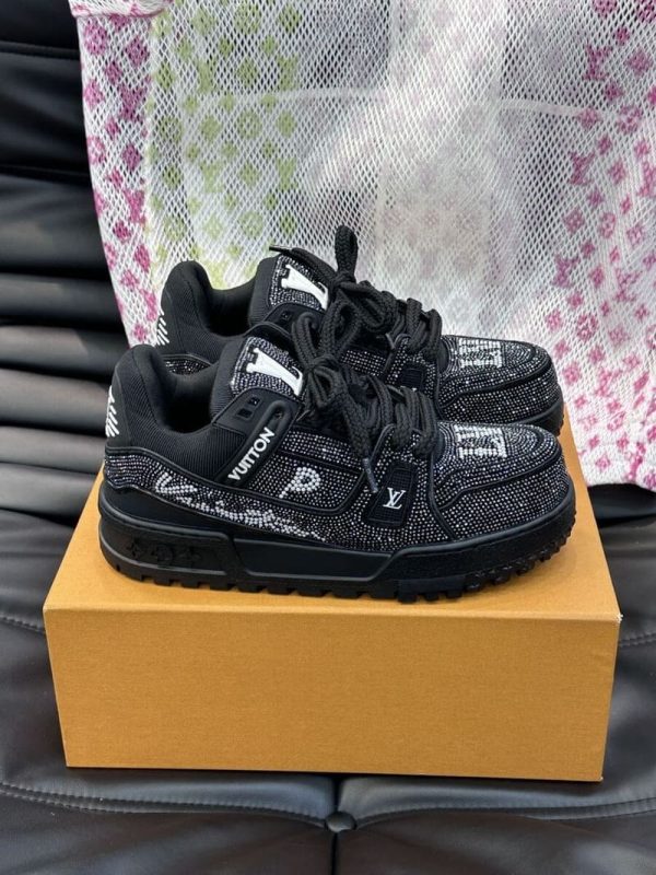 Louis Vuitton Black Crystal ‘LV Trainer Maxi’ - Image 4