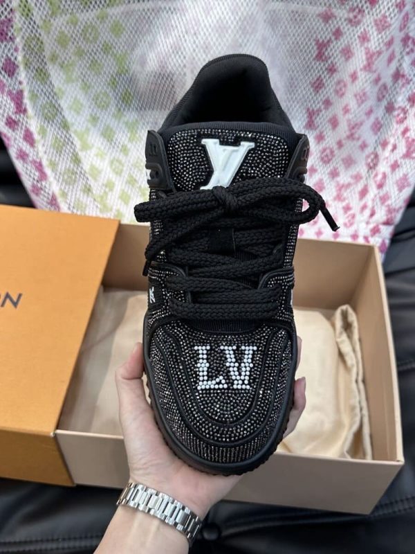Louis Vuitton Black Crystal ‘LV Trainer Maxi’ - Image 7