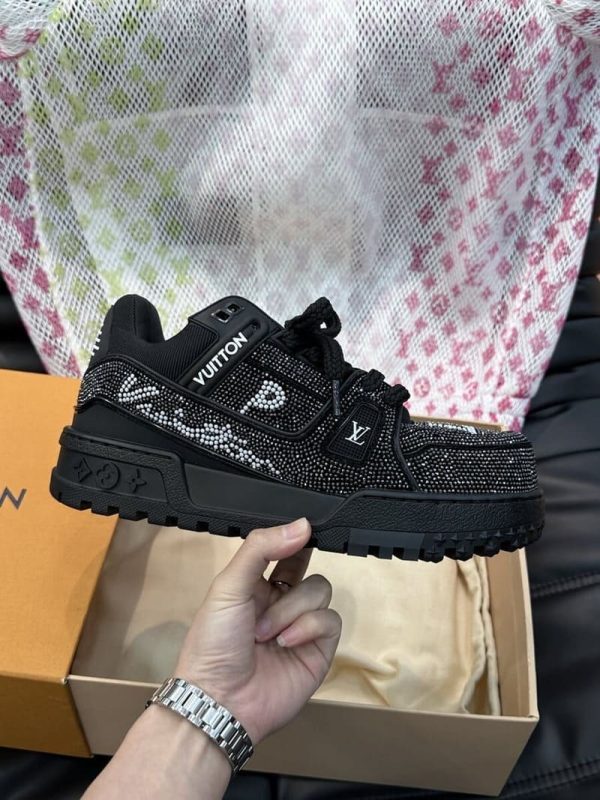 Louis Vuitton Black Crystal ‘LV Trainer Maxi’ - Image 8