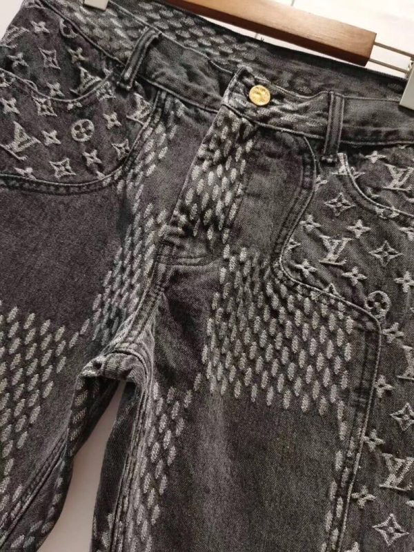 Jeans Louis Vuitton x Nigo Giant Damier Waves MNGM - Image 4