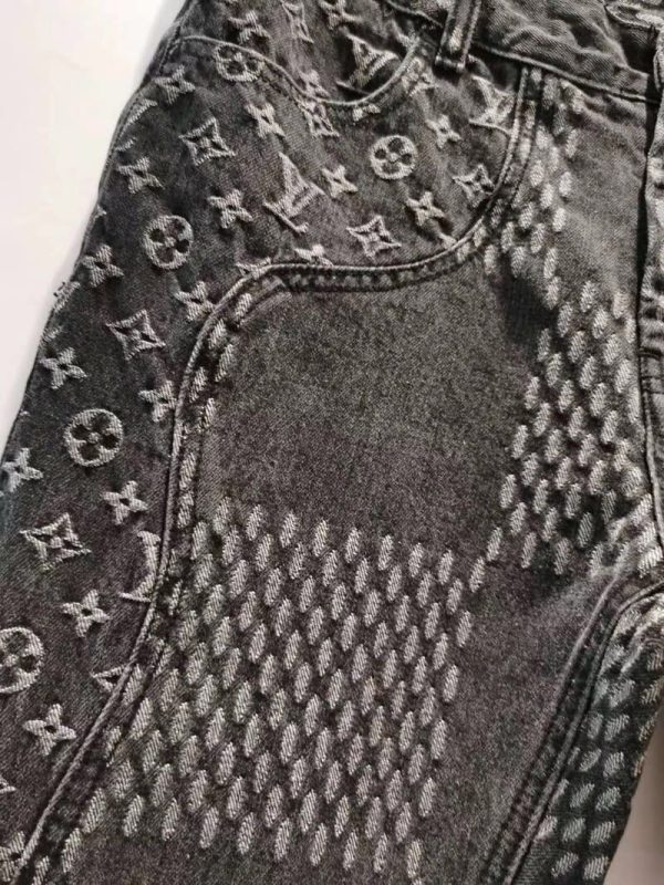 Jeans Louis Vuitton x Nigo Giant Damier Waves MNGM - Image 5