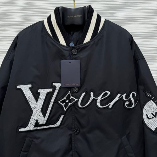 Jacket Louis Vuitton ‘LV Lovers’ Nylon Crystal Baseball - Image 4