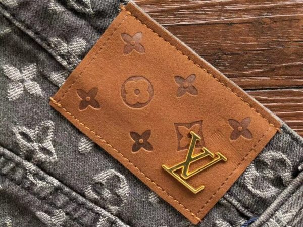 Louis Vuitton Distressed Baggy Monogram Jeans - Image 9