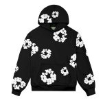 Hoodie Denim Tears The Cotton Wreath Black