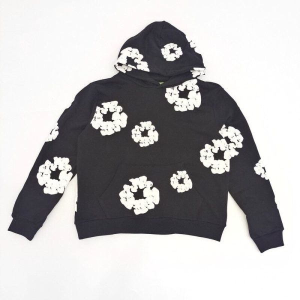 Hoodie Denim Tears The Cotton Wreath Black - Image 2