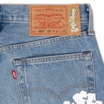 Denim Tears x Levi’s Cotton Wreath Jeans Ligh Wash - Image 7