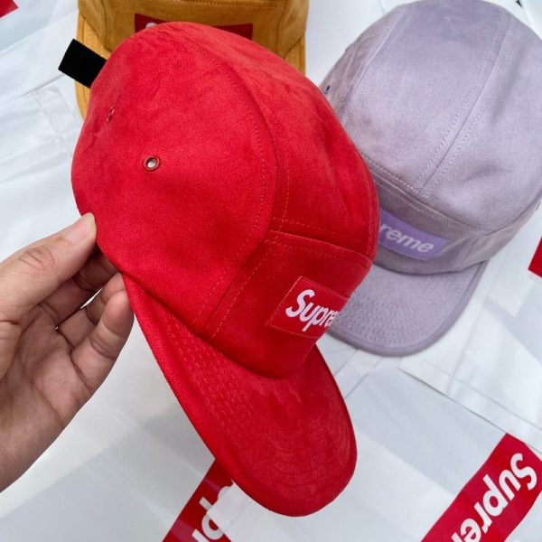 Cap Supreme Suede Camp Red - Image 3