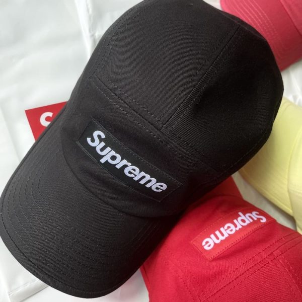 Cap Supreme Washed Chino Twill Camp Black - Image 4
