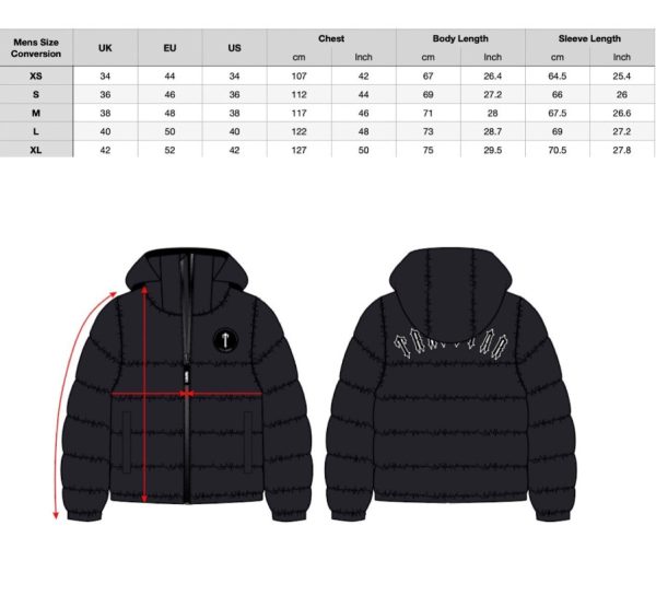 Jacket Puffer Trapstar Decoded 2.0 Black - Image 3