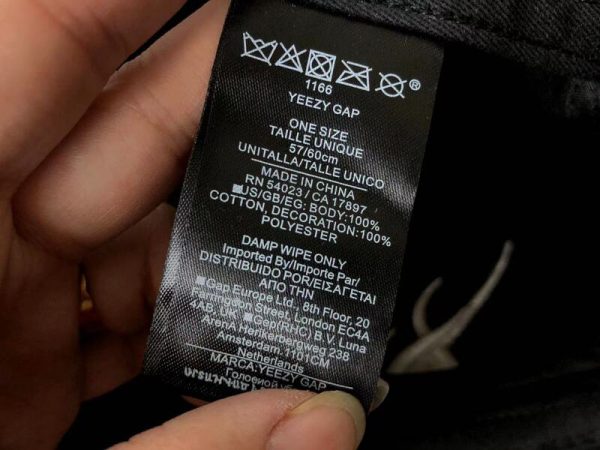 Yeezy x Gap Cap Flame Black - Image 9