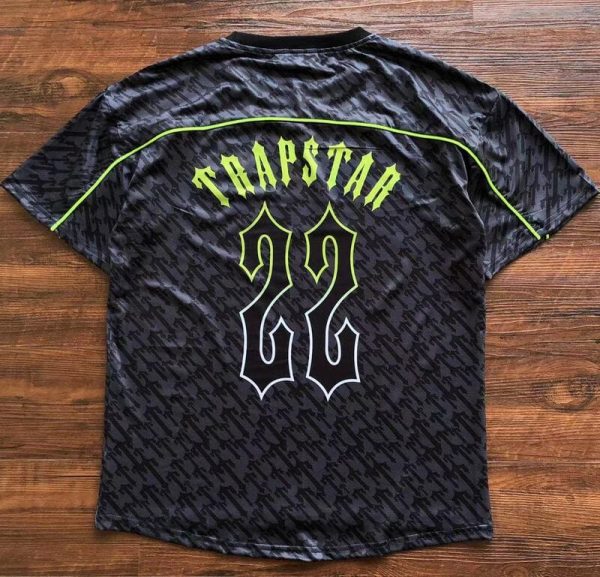 T-shirt Trapstar Football Jersey Black - Image 3
