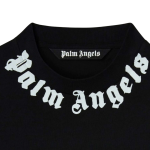 T-shirt Palm Angels Logo Print on Collar Black - Image 3