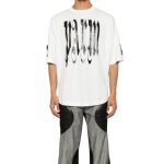 T-shirt Palm Angels Oversized with White Logo Print - Image 3
