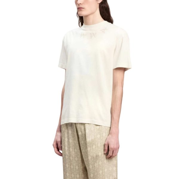 T-shirt Palm Angels Monogram Print Off White - Image 3