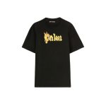 T-shirt Palm Angels Logo Print Black
