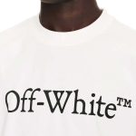 T-shirt Oversized Off-White Big Bookish Skate Tee with Logo White - Image 2