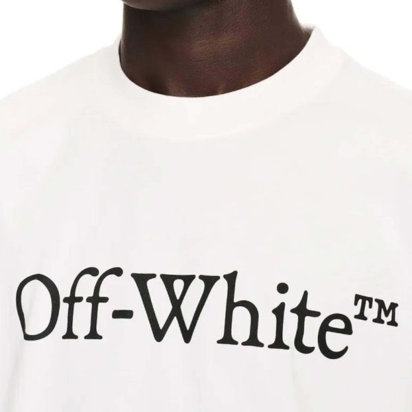 T-shirt Oversized Off-White Big Bookish Skate Tee with Logo White - Image 2