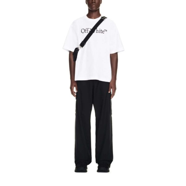 T-shirt Oversized Off-White Big Bookish Skate Tee with Logo White - Image 4