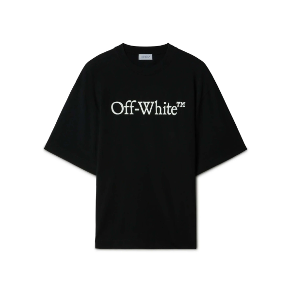 d96375_23519-1.png T-shirt Oversized Off-White Big Bookish Skate Tee with Logo Black - Image 1