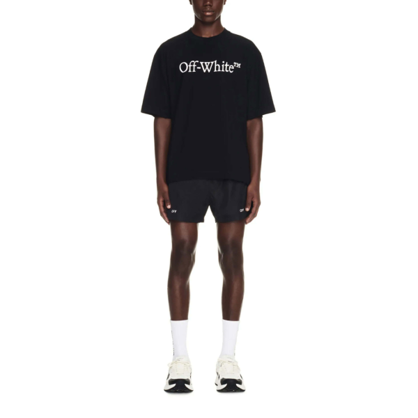 T-shirt Oversized Off-White Big Bookish Skate Tee with Logo Black - Image 4