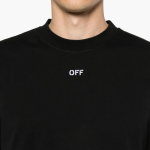 T-shirt Off-White Embroidered Logo Print Black - Image 2