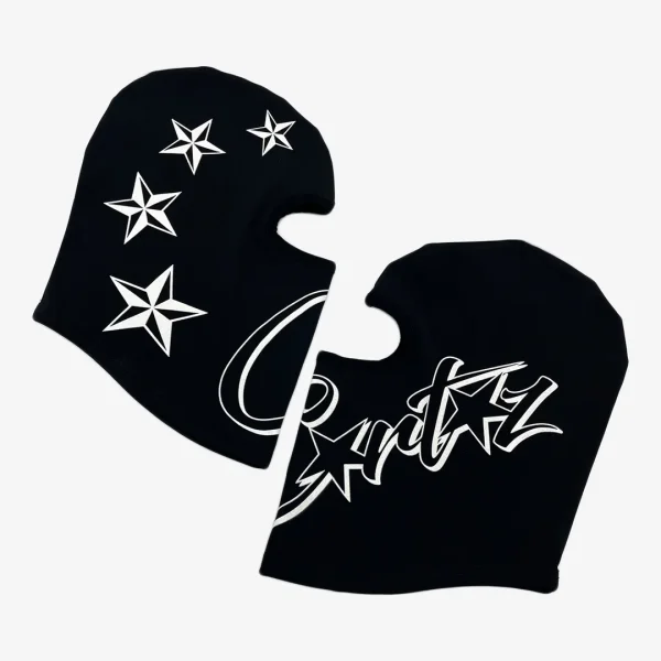 Balaclava Corteiz Ski Mask Black/White - Image 2