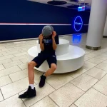 Shorts Trapstar Chenille Black/Blue - Image 4