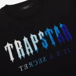 T-shirt Trapstar Trapstar Chenille Black/Blue - Image 2