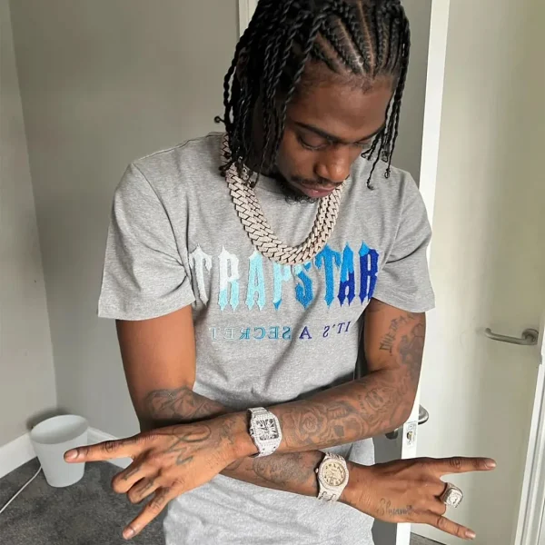 T-shirt Trapstar Trapstar Chenille Grey - Image 2