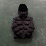 Jacket Puffer Trapstar Irongate Hooded Black/Red - Image 4