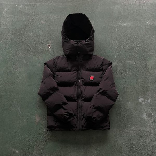 Jacket Puffer Trapstar Irongate Hooded Black/Red - Image 4
