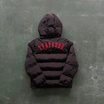 Jacket Puffer Trapstar Irongate Hooded Black/Red - Image 6