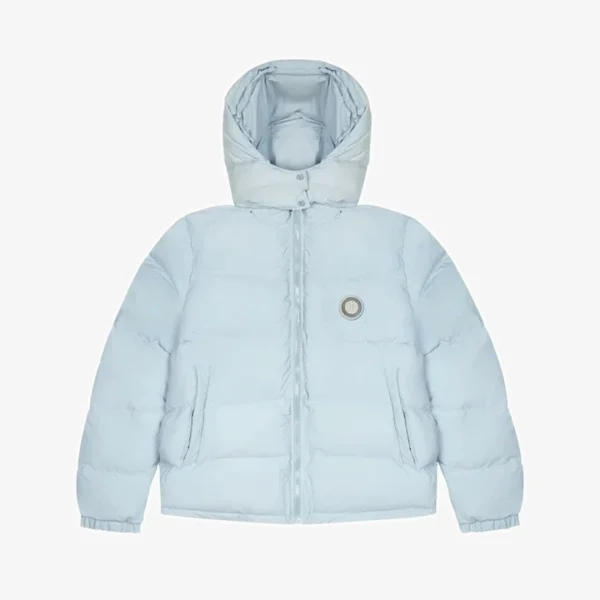 Jacket Puffer Trapstar Irongate Hooded Ice Blue - Image 4