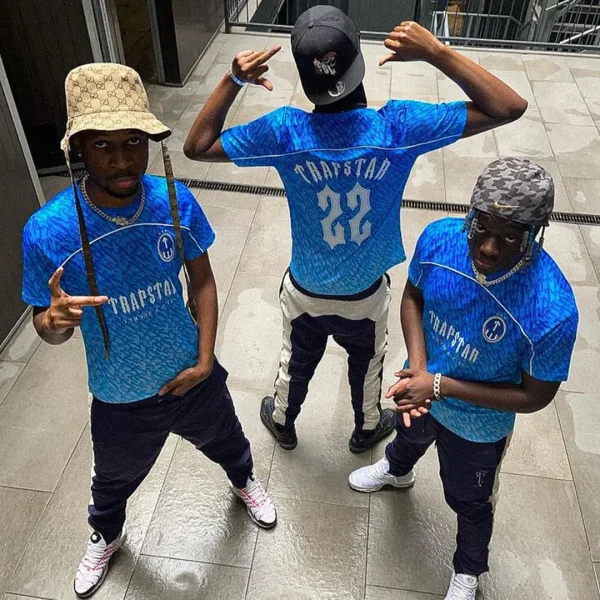 T-shirt Trapstar Football Jersey Blue - Image 3