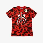 T-Shirt Bape Camo Shark Red