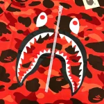 T-Shirt Bape Camo Shark Red - Image 5