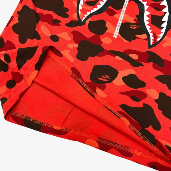 T-Shirt Bape Camo Shark Red - Image 8