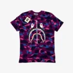 T-Shirt Bape Camo Shark Purple