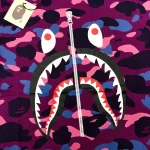 T-Shirt Bape Camo Shark Purple - Image 3