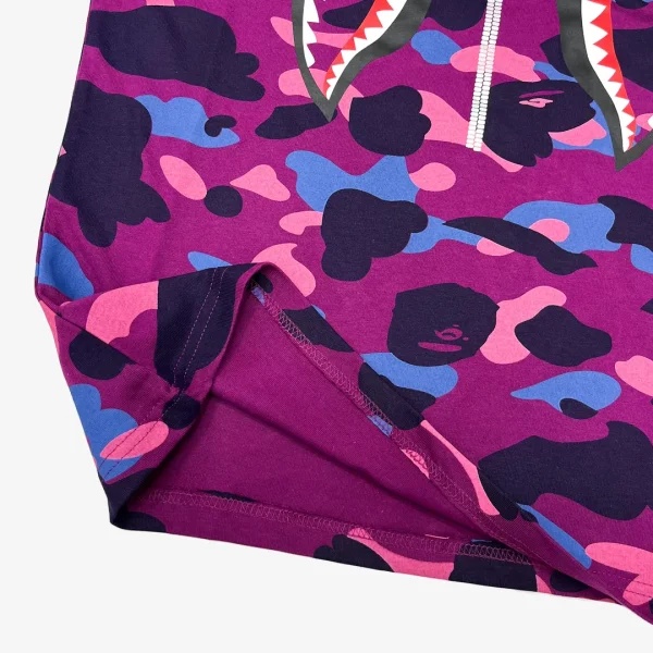 T-Shirt Bape Camo Shark Purple - Image 7