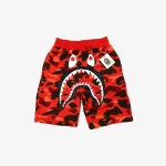 Shorts Bape Camo Shark Shorts Red