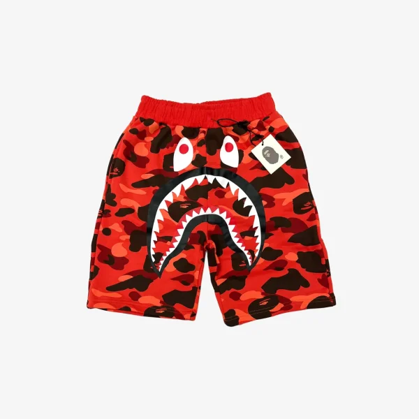 d98988_15553-1.webp Shorts Bape Camo Shark Shorts Red - Image 1