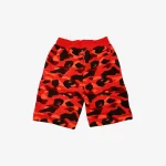 Shorts Bape Camo Shark Shorts Red - Image 2
