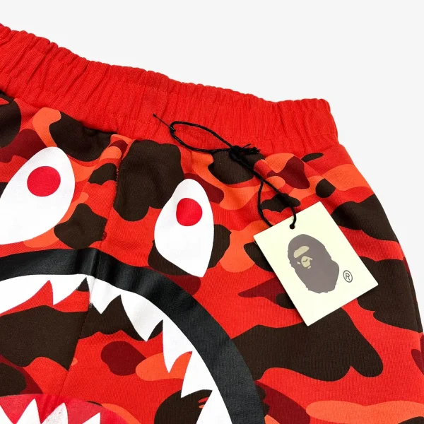 Shorts Bape Camo Shark Shorts Red - Image 3