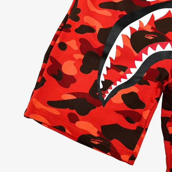 Shorts Bape Camo Shark Shorts Red - Image 4